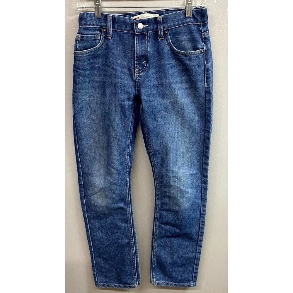 Levis 511 Skinny Jeans Boys 14R Blue Denim Cotton Stretch Slim Fit Medium Wash